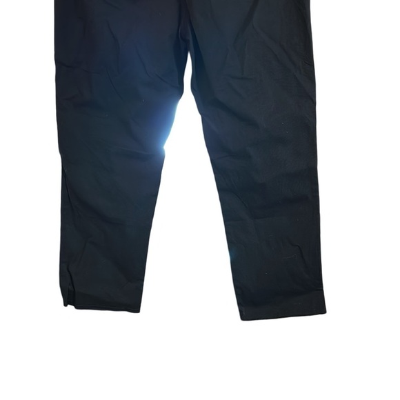 Nili Lotan Cotton Twill Black Ankle Pants Size 10 - Picture 5 of 6